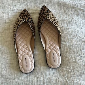 Birdies Swan Mule in Mini Cheetah - Brand New.